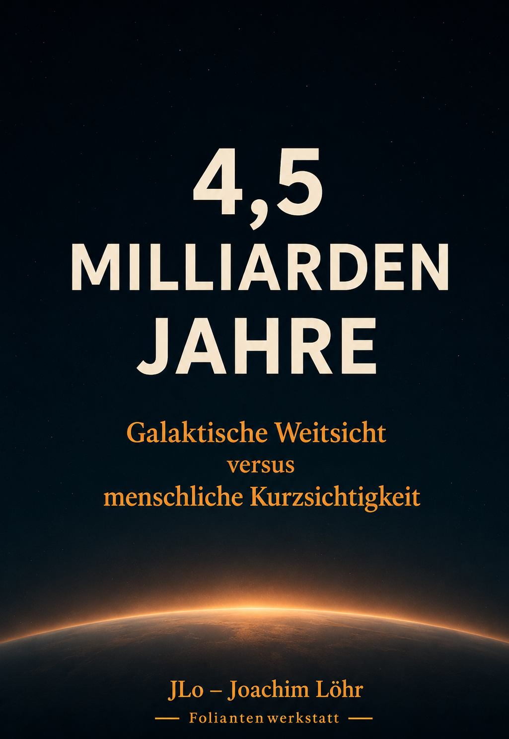 In dieser Sekunde & 2025 Aufklärung tut Not Coveransicht der Buchprojekte „In dieser Sekunde – Gemeinsam erdacht“ und „2025 – Aufklärung tut Not“ von Joachim Löhr (JLo).